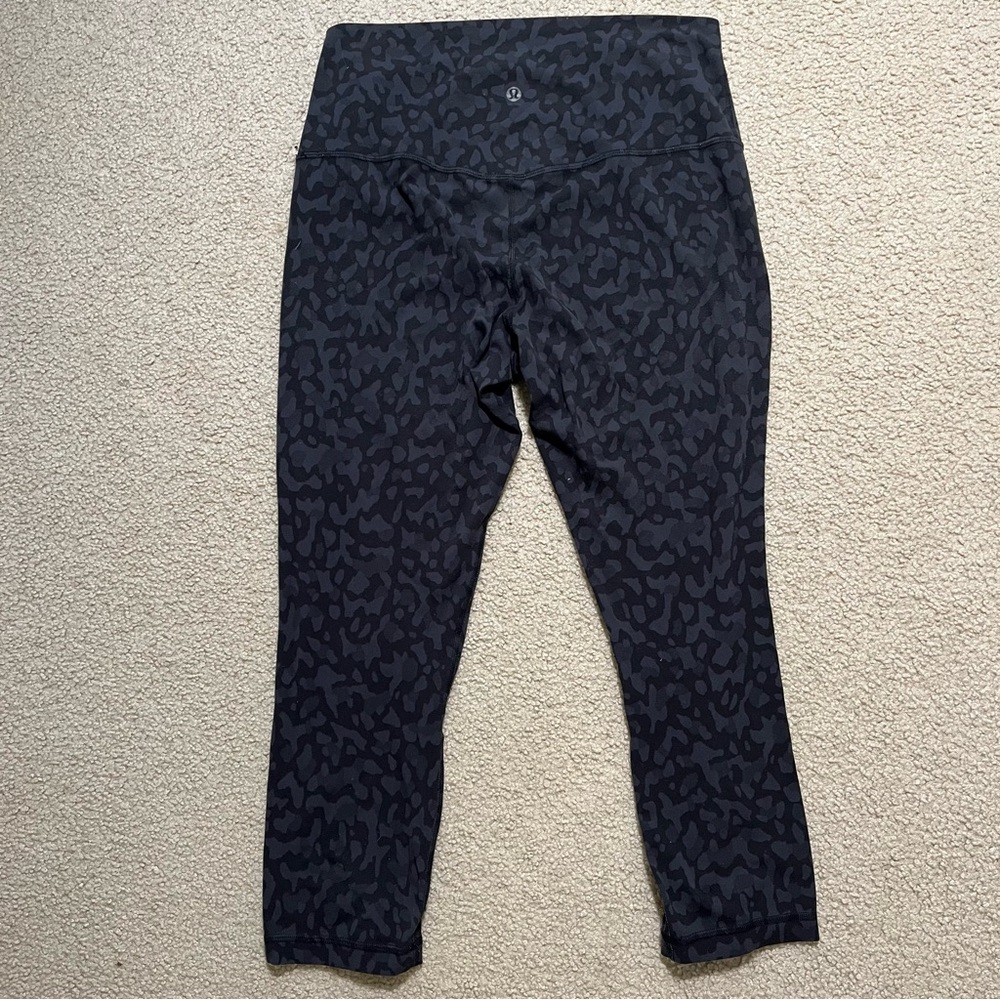 Lululemon align formation Camo deep coal multi cropped leggings size 10